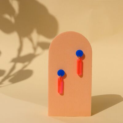 nevermorewithout x Kunstmuseum Basel Edition - néons 1 boucles d'oreilles