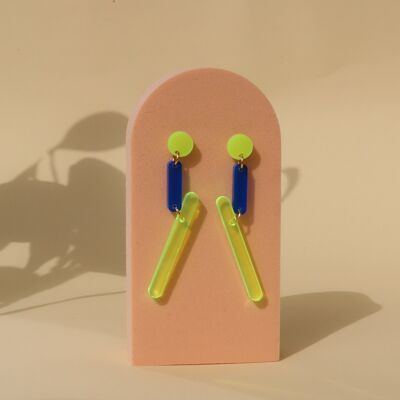 niemehrohne x Kunstmuseum Basel Edition - neon lights 3 earrings