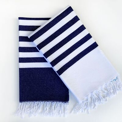100 % Cotton Beach and Bath Towels - NAVY