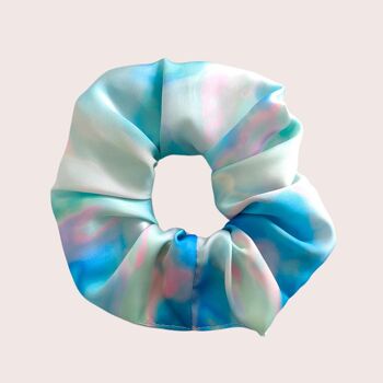 Chouchou AGUA / polyester tie & dye bleu mauve 5