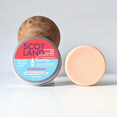Pocket Vegan Soap - Edinburgh (Lavender, Lime & Orange)