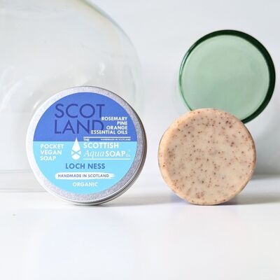Pocket Vegan Soap - Loch Ness (Rosemary, Pine & Orange)