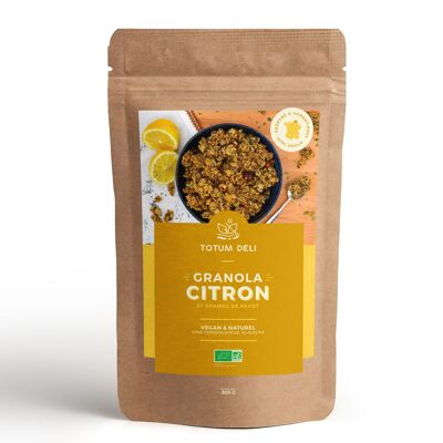 Lemon and poppy seed granola - ORGANIC