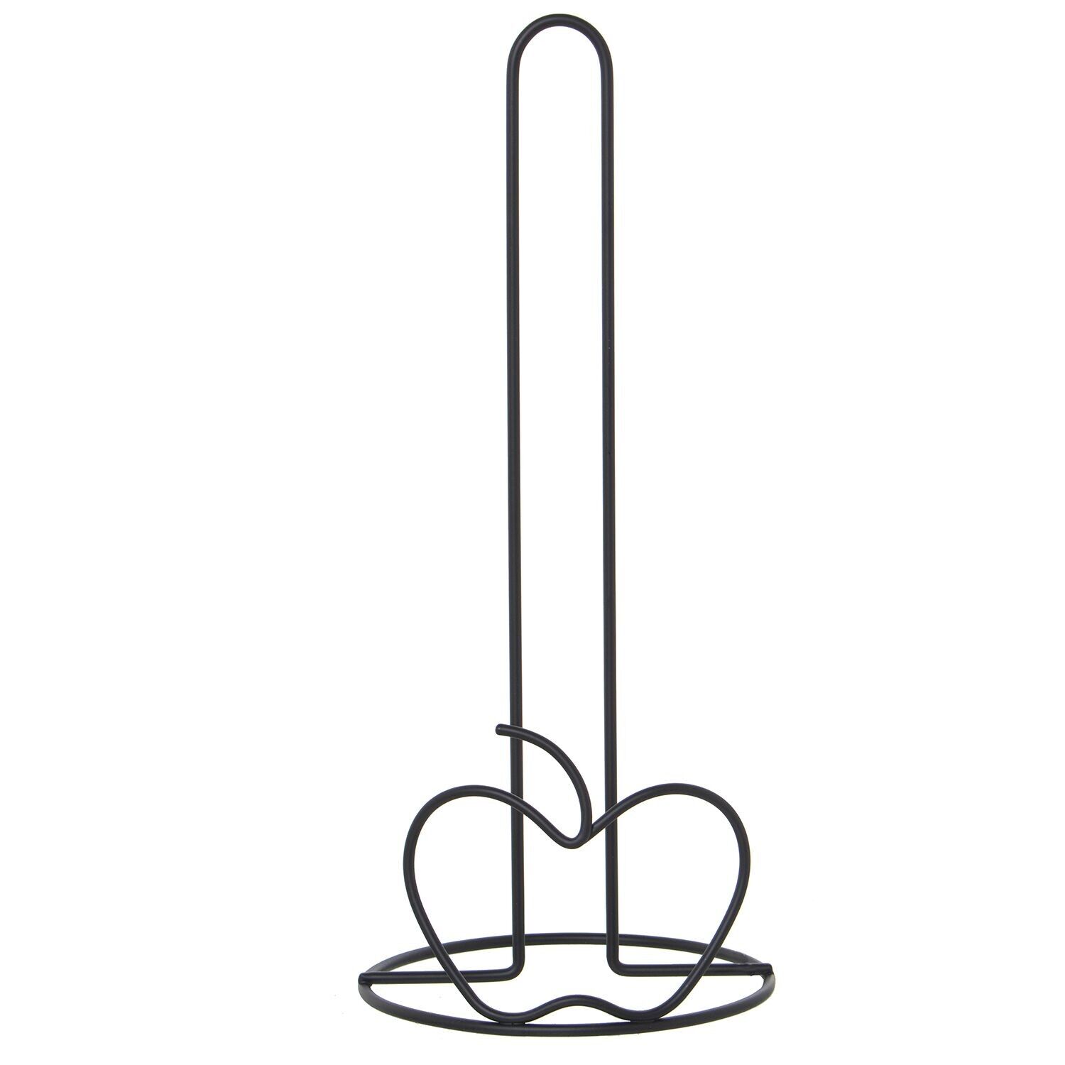 Portarotolo da cucina in metallo nero 14x33cm st80060