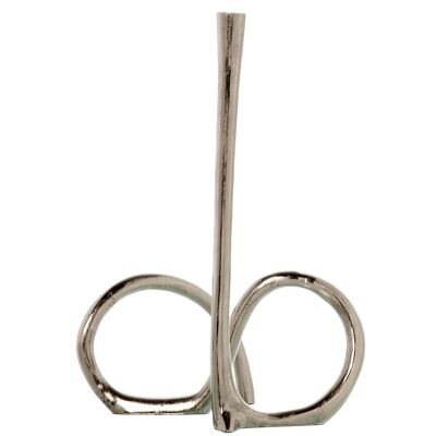 ALUMINUM CANDLE HOLDER 48CM SILVER 35X21X48CM ST59436