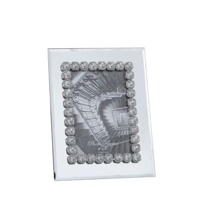 GLASS/MIRROR PHOTO HOLDER 10X15CM EXT:16X1.5X21CM ST11722