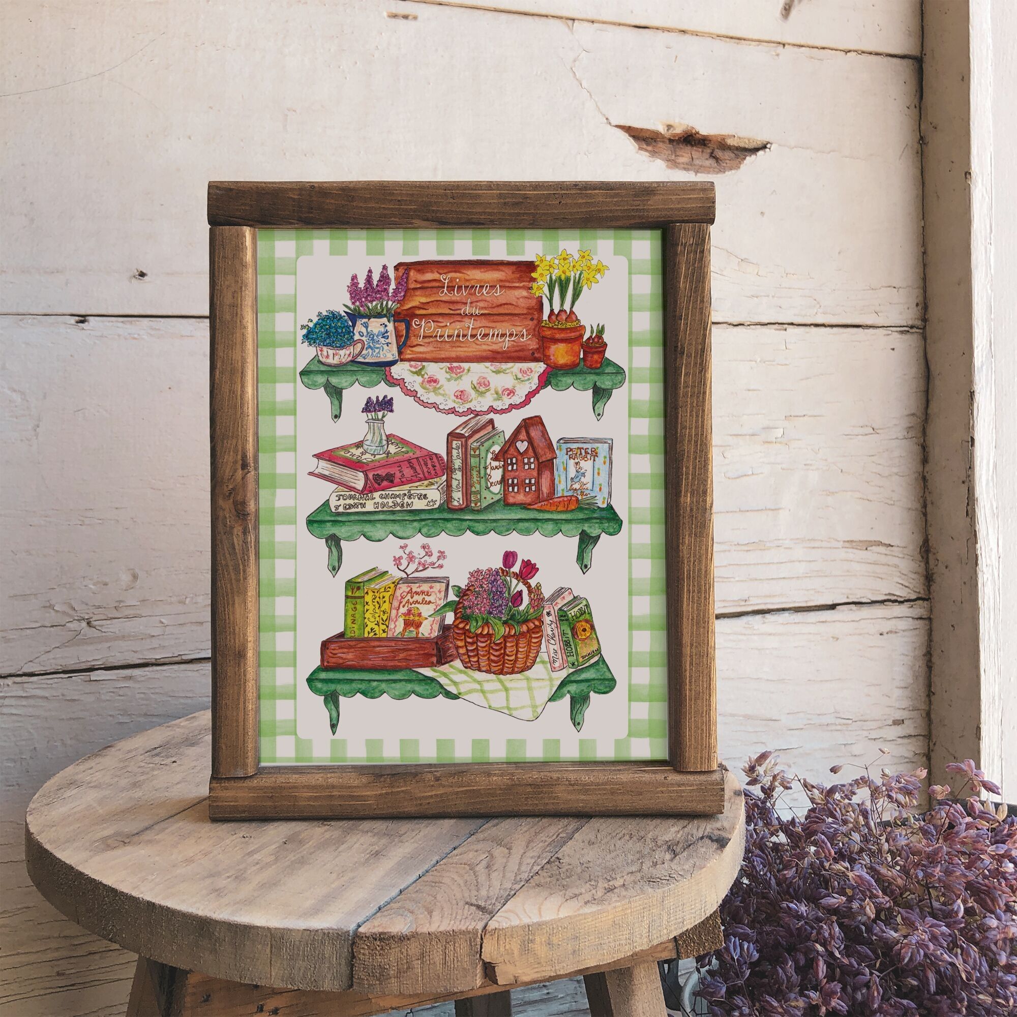 A4-Poster – Frühlingsbücher