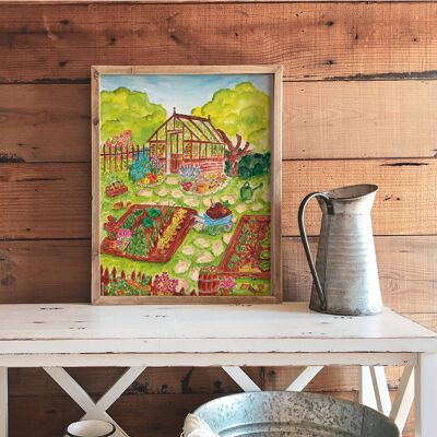 Affiche A4 - Serre de jardin
