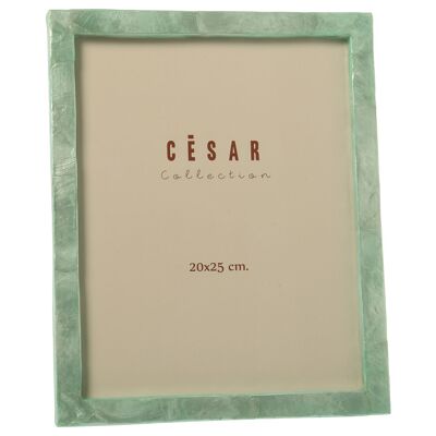 MOTHER OF PEARL PHOTO HOLDER 20X25CM GREEN _20X25CM ST38972