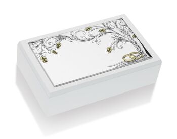 Boîte à bijoux 20x12x6 cm argent "Arbre de prospérité" Wedding Line 1