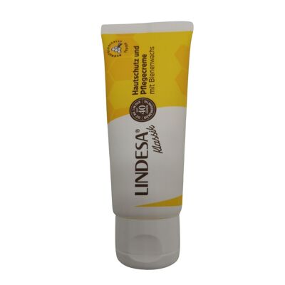 Lindesa Klassik crema para el cuidado y protección de la piel con cera de abejas, tubo de PE de 60 ml