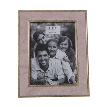 PORTE PHOTO MÉLAMINE 15X20CM A/VELOURS EXT:22X27X1.7CM ST78638 1