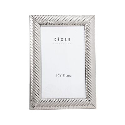 SILVER METAL PHOTO HOLDER 10X15CM EXT:12.1.2X17CM ST78593