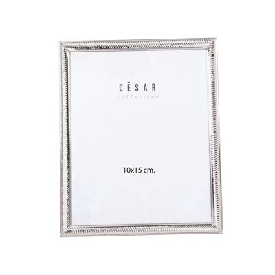 SILVER METAL PHOTO HOLDER 10X15CM EXT:12X1X17CM ST78584