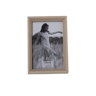 PORTE PHOTO BOIS 10X15CM EXT:12.4X17.4X3, DM+PAPIER ST78608