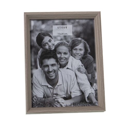 PORTAFOTOS MADERA 15X20CM EXT:17,4X22,4X3CM, DM+PAPEL ST78612