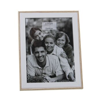 PORTE PHOTO BOIS 15X20CM EXT:19X24X1.5, DM+PAPIER ST78621 1