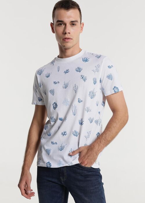 SIX VALVES - T-shirt short sleeve Ocean Print | Confort