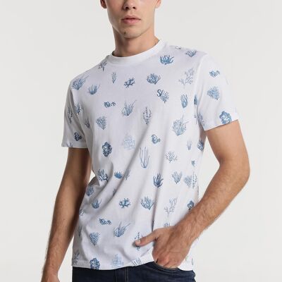 SIX VALVES - T-shirt short sleeve Ocean Print | Confort