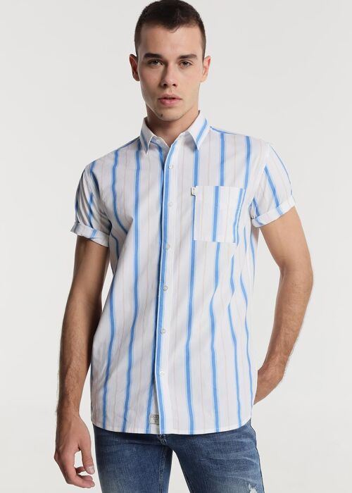 SIX VALVES - Shirt Stripes short sleeve Pocket | Confort