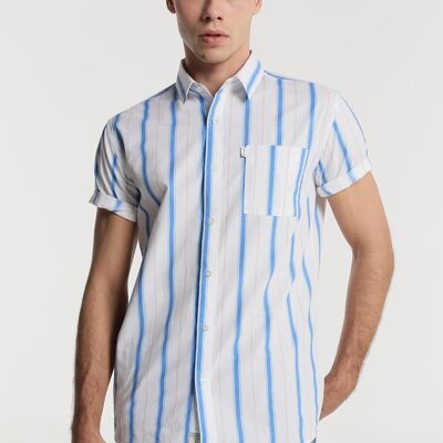 SIX VALVES - Camicia Stripes manica corta Tasca | Comfort