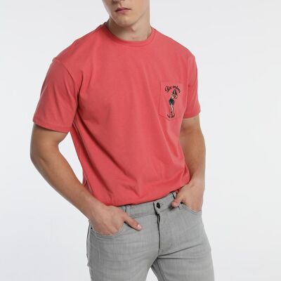 SIX VALVES - T-Shirt mit kurzen Ärmeln und Tasche | Komfort