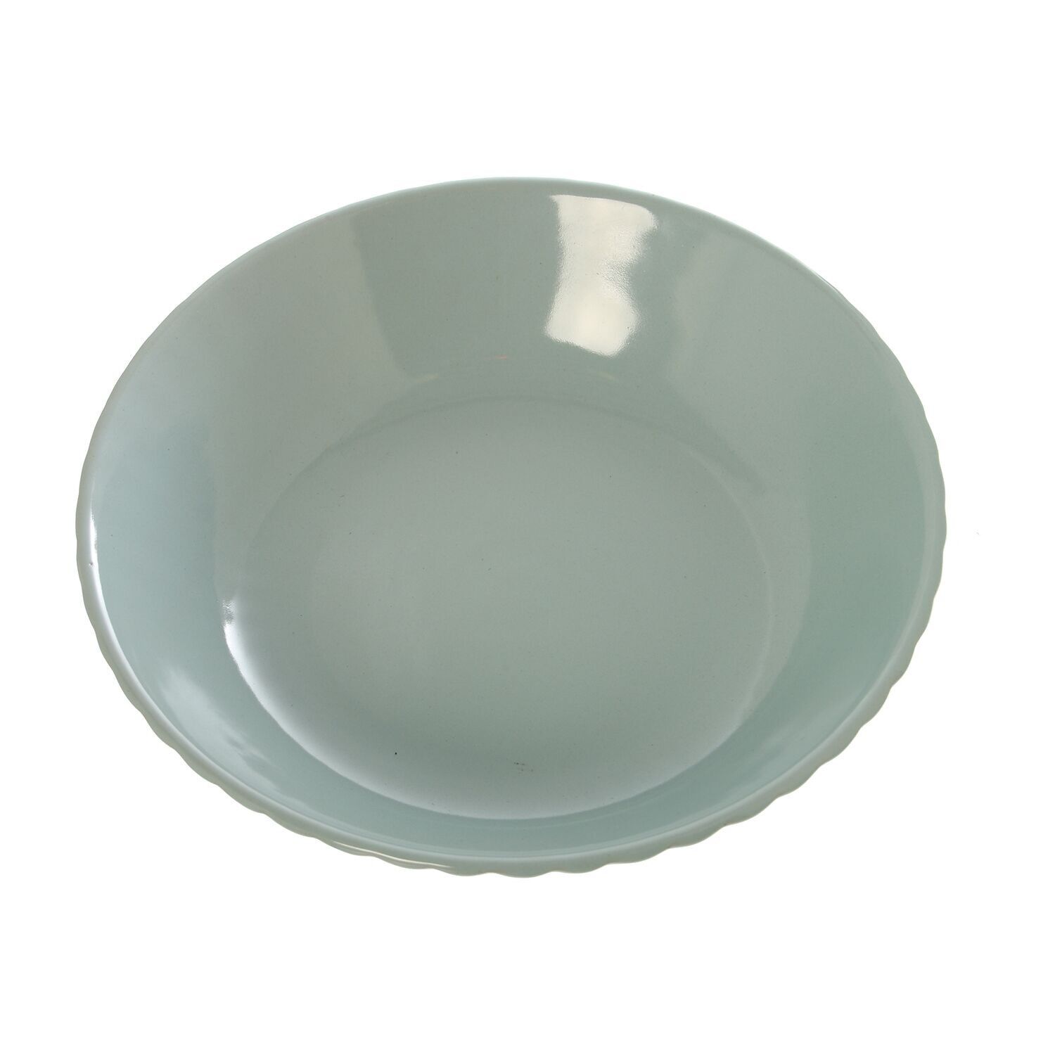 Plato hondo ceramica verde 22,5x5cm st7324
