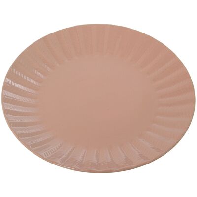 ASSIETTE CERAMIQUE ROSE °27X2.8CM ST7320