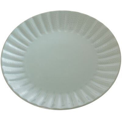 GREEN CERAMIC PLATE °27X2.8CM ST7321