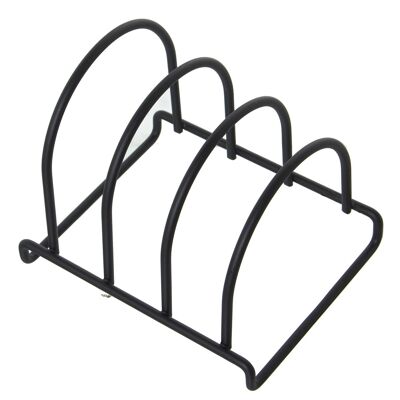 BLACK METAL TRAY HOLDER 3 DEPARTMENTS 14X12X13CM ST80019