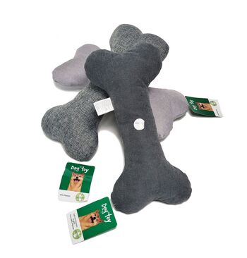 Produits pour animaux de compagnie - Jouets pour chiens en forme d'os avec couineur 1