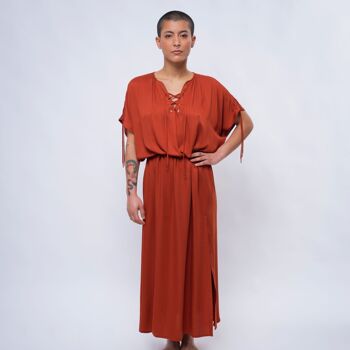 Robe Olympe terracotta 2