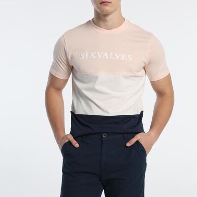 SIX VALVES - T-Shirt Kurzarm Tricolor | Komfort
