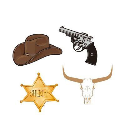 Temporary tattoo Sioou - The cowboy