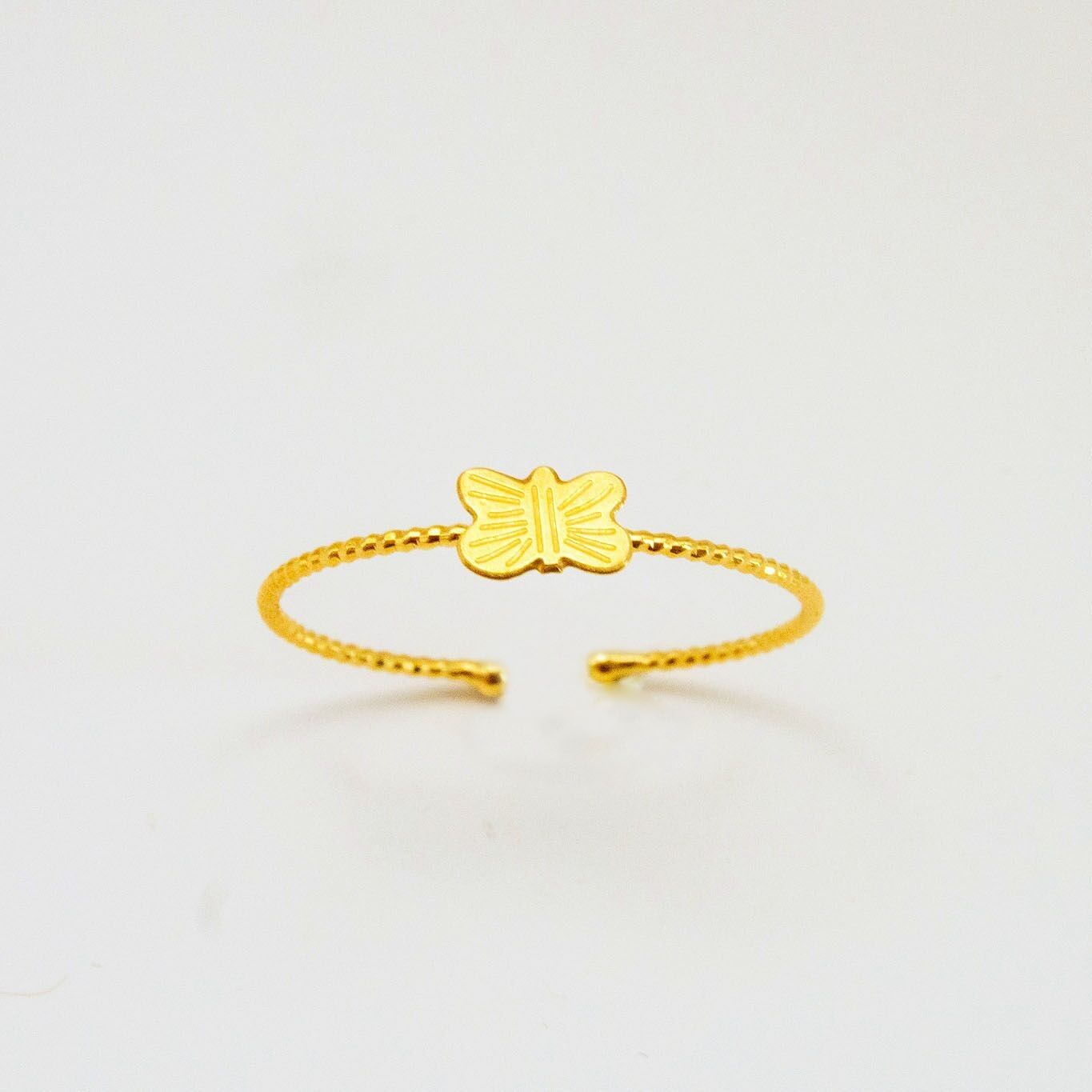 Anello regolabile per bambini Farfalla - prodotto in Francia