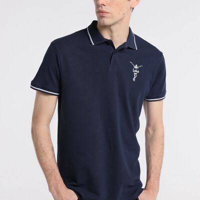 LOIS JEANS - Polo Pique Graph Back Blue Moon|121202