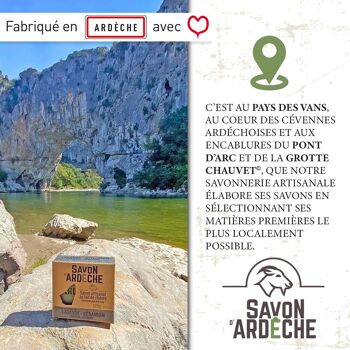 Savon au Lait de Chèvre Certifié Bio - Savon Doux Surgras à 7% - Savon Artisanal 100% Naturel - Fabriqué en Ardèche - Pour Visage et Corps - 120g (Romarin Tea tree) 5