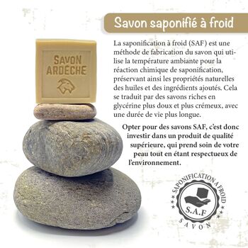 Savon au Lait de Chèvre - Savon Doux Surgras à 7% - Savon Artisanal 100% Naturel - Fabriqué en Ardèche - Pour Visage et Corps - 120g (Miel d'Ardèche) 6