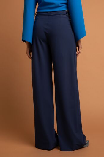 Pantalon large bleu - Annecy - Confortable 3