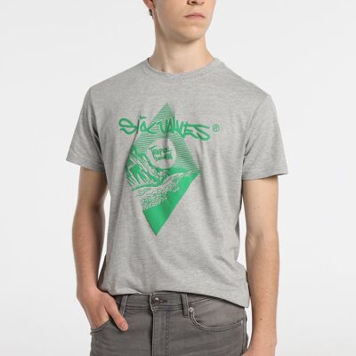 SIX VALVES - T-Shirt Kurzarm Graphic Tropical Color | Komfort