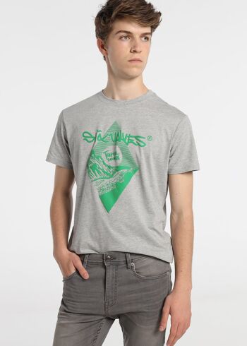 SIX VALVES - T-shirt manches courtes Graphique Couleur Tropicale | Confort 1