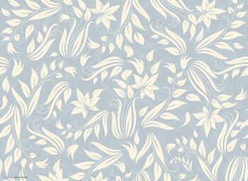 Napperons I Napperons lavables - motif floral bleu clair 1