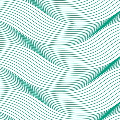 Placemats I Placemats Washable - Abstract Green Waves