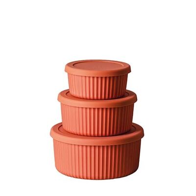 set portaoggetti deluxe per piante bioloco / terracotta