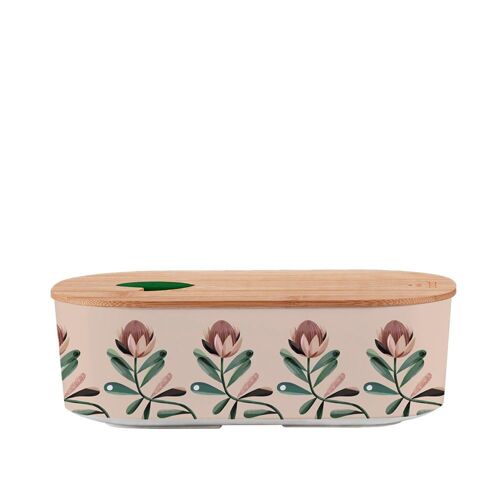 bioloco plant lunchbox oval - protea pattern