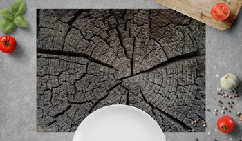 Napperons I napperons lavables - texture bois souche d'arbre 2