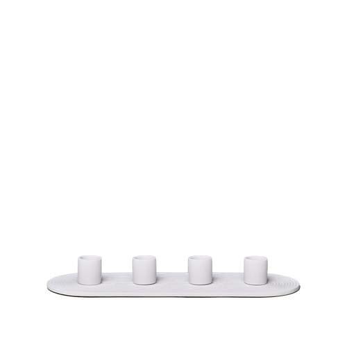 Ceramic Candle Holder RUA quartet - white