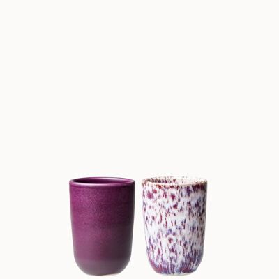 Ceramic cup set - Hortensia
