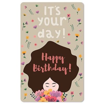 Lunacard Postcard *Birthday Hair