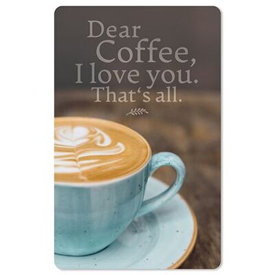 Lunacard Postkarte *Dear coffee